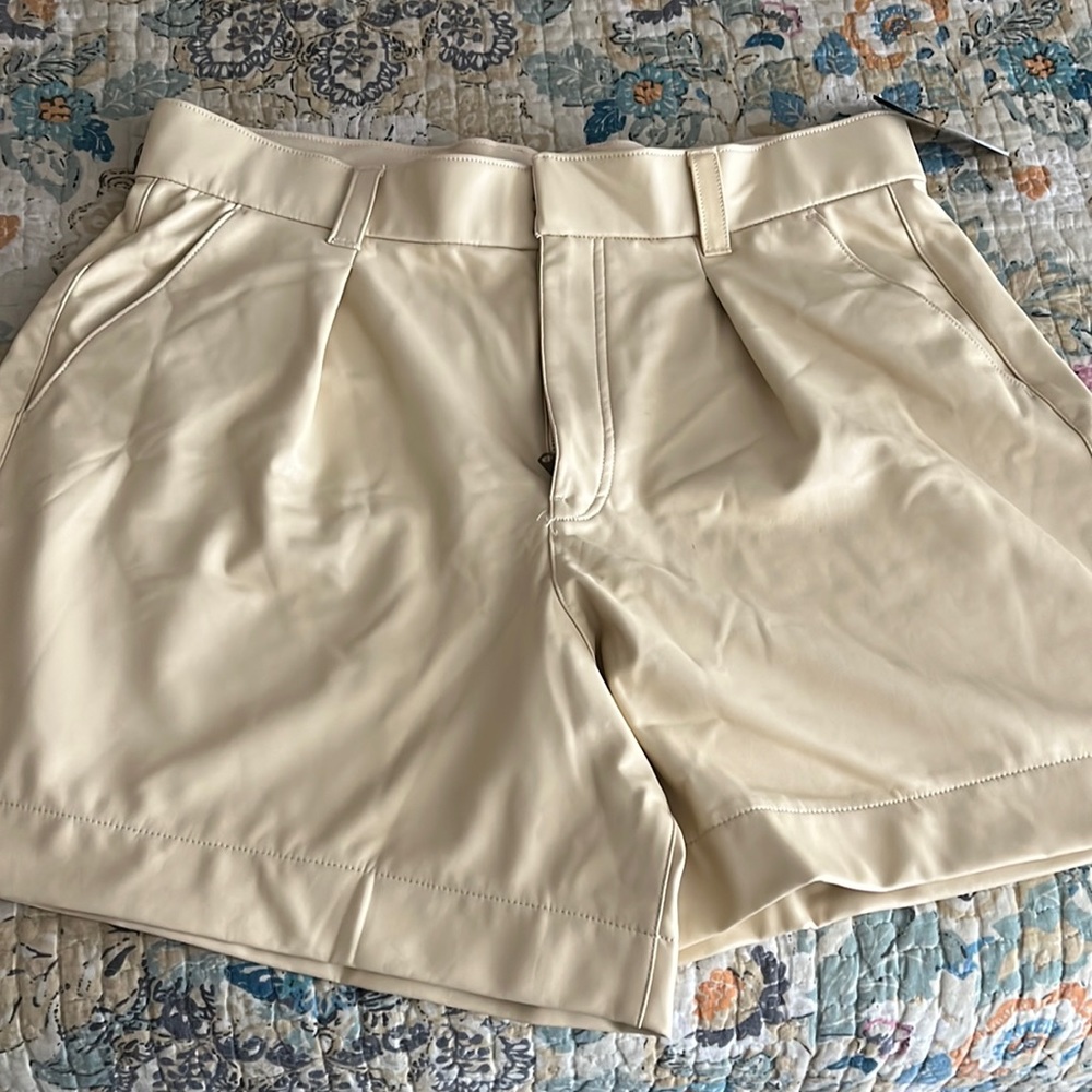 Brand new with tags Abercrombie faux leather shorts size large